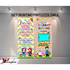 Untuk membuat hiasan ini, bahan utama yang harus disiapkan adalah kertas, lem dan peralatan pendukung lain. Bahan Hiasan Kelas Bunting Pintu Kelas Shopee Malaysia