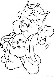 Add rectangular shapes for the arms and legs, then draw 2 small circles on either side of the head for the ears. Care Bears Coloring Pages Cartoons King Love A Lot Bear From Care Bear Printable 2020 1612 Coloring4free Coloring4free Com
