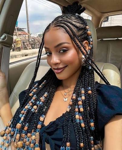 Fulani Braids hairstyles for ladies