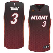 Cheap Adidas Nba 3 Dwyane Wade Miami Heat Resonate Fashion Swingman Black Red Jersey For Sale
