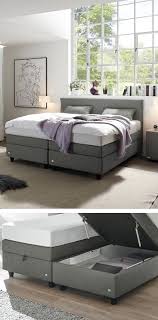 Für diejenigen von uns, die kleine schlafzimmer oder einzimmerwohnungen haben, müssen sich nicht zwangsweise mit einem kleineren bett begnügen, um platz zu sparen. Boxspringbett Stauraum Grau 180x200 Boxspringbett Bett Mobelideen