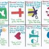 Dove name tags (peacemaker) lamb name tags (meek) beatitudes activities for kids songs and poems: 3