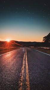 Tons of awesome nature road sunset wallpapers to download for free. Sunrise Road Iphone Wallpaper Scenery Nature Photography Sunset Road