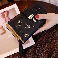 Samplaner Leaf Design Wallet Wallet Bags Leatherwork Wallets For Women Wallets For Women Leather Womens Clutch Wallet