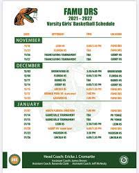 Famu Schedule 2022 Girl's Basketball 2021-22 – Basketball (Girls) – Florida A&M University  Developmental Research School