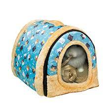 Whether your rabbit is an indoor or outdoor bunny, they should have a comfortable and clean place to live and this starts with bedding. Buy Rabbit Bed Tent Large Sleeping House Warm Fleece Hideout Foldable Cave Winter Hut For Rabbits Chinchillas Guinea Pigs Ferrets Hedgehogs Rats And Cats Sky Blue Online At Low Prices In India