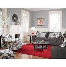 Pin By Carly Black On Living Room Living Room Red Living Room Grey Grey And Red Living Room