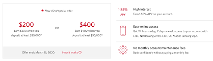We're sorry, cibc online banking is currently unavailable. Expired Cibc 200 400 Online Savings Bonus With 25 000 50 000 Deposit Plus 1 45 Apy Doctor Of Credit