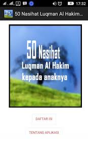 Ibnu katsir berpendapat bahwa nama panjang luqman ialah luqman bin unaqa' bin sadun. 50 Nasihat Luqman Al Hakim For Android Apk Download
