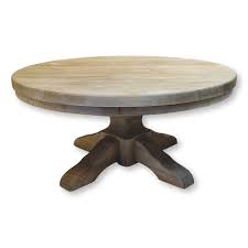 Dark brown medium round wood coffee table with smooth top 40 Round Wood Pedestal Base Farmhouse Coffee Table With Drawer Coffee Table Farmhouse Coffee Table Coffee Table Rectangle