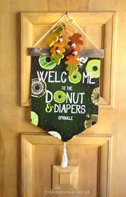 Diapers Donuts Baby Shower Sprinkle For Baby Boy Rustic Nature Theme House Of Pixel Dust