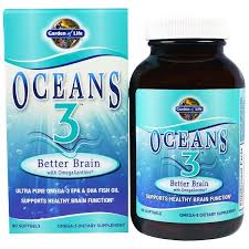 Garden Of Life Oceans 3 Better Brain With Omegaxanthin 90 Softgels Best Brains Healthy Brain Function Dha Fish Oil