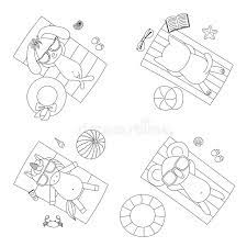 Towel linens textile beach promotion, blue, beach png. Cute Animals On The Beach Coloring Pages Stock Vector Illustration Of Koala Kids 110833812