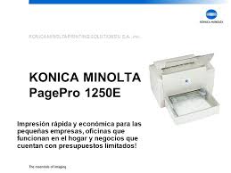 Konica minolta pagepro 1400w laser printer 10049 pg count. Konica Minolta Pagepro 1250e Ppt Descargar