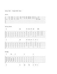 Billy Idol Jingle Bell Rock Tab Billy Idol Rock Guitar Jingle Bells