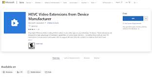 Alternatively, you could go for advanced codecs for windows, which is another full suite of video. Here S How You Can Get The Hevc Codec From Microsoft Store For Free Mspoweruser