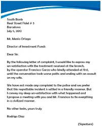 Complaint Letters Sample Business Letter Format Business Letter Example Letter Sample