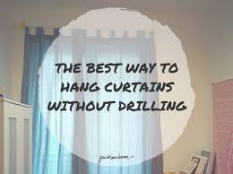 The Best Way To Hang Curtains Without Drilling Packmahome Curtains Without Drilling Curtains Without Nails Hanging Curtain Rods