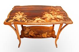Outrageous biomorphic aluminum poppy dining table mannner arthur court p. Coffee Table By Emile Galle 1846 1904 Galerie Tramway