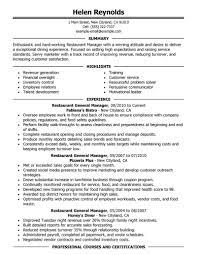 They how to write a cv. Best Restaurant Manager Resume Example Livecareer