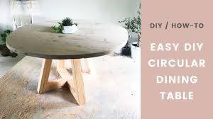 Furniture legs elevate your cabinet, drawer and storage units up off the floor, making them easy to manoeuvre around if needed. Diy Table Circular Dining Room Table With Wood Legs Easy How To Youtube