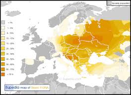 Distribution Of Slavic Paternal Lineages In Europe Europe Map Ancient Maps Map
