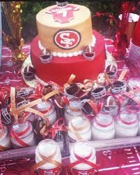 Pin By Chela Castaneda On San Francisco 49ers Baby Shower Daddy Birthday Baby Shower Theme