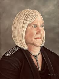 A tribute to a great lady who I miss very much. Portrait painting is such a  personal endeavour, and capturing the persons features can be challenging,  but this painting turned out just