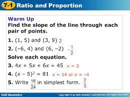 Help students practice origami to develop a knowledge of geometric properties. Holt Geometry 7 1 Ratio And Proportion 7 1 Ratio And Proportion Holt Geometry Warm Up Warm Up Lesson Presentation Lesson Presentation Lesson Quiz Lesson Ppt Download