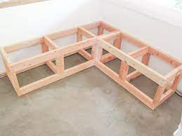Diy outdoor corner bench plans. How To Build A Banquette Seat With Built In Storage Hgtv