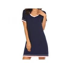 Great savings & free delivery / collection on many items. Funcee Funcee Womens Nightdress Cotton Sleepwear Short Nightgowns Knit Sleepshirts Walmart Com Walmart Com
