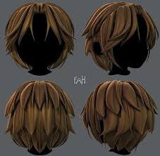 3d Hair Style For Boy V49 3d Model Zbrush Hair Boy Hairstyles Anime Boy Hair
