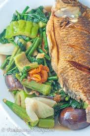 Inabraw Recipe Boiled Vegetables With Fried Fish In Anchovy Sauce Panlasang Pinoy Recipe Boiled Vegetables Dinengdeng Recipe Fish Recipes Healthy