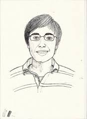 TANCAT. CURS 2010-2011. 17è EXERCICI. Autoretrat a tinta i amb ombres.