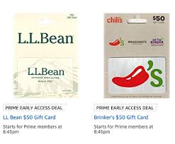 Ll bean gift card amount. Expired Amazon Save 20 On Gift Cards For Brinkers Ll Bean Doctor Of Credit