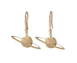 Diamond Saturn Earrings Twistonline