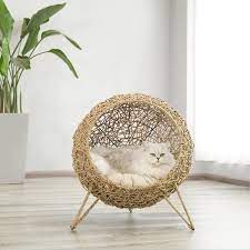 Rattan Weave Cushion Summer Pet Bed Home Decor For Small Medium Cats Cat Bed Furniture Dog Bed Cat Bed