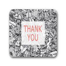 リーフ ボタニカル サンキューカード メッセージカード タグ 正方形 スクエアカード 2 パーシモン メッセージカード ボールペン画 メッセージ