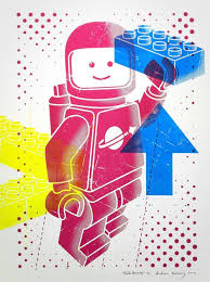 Hello Spaceboy Art Print By Andreas Ekberg Lego Print Lego Poster Screen Printing