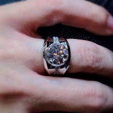 Diamond Gentleman S Ring Featuring 4 32cts Round Brilliant Centre Set In White Gold Jewelry Rings Diamond Men S Jewelry Rings Men Diamond Ring