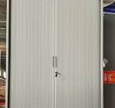 Looking for a smarter storage solution?, Our Tambour Door Cabinet combines modern design + heavy-duty steel structure to create a secure and space-efficient filing system., No swing doors. No wasted ...