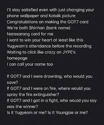 With bambam, got7, j.b., yu gyeom kim. Rapper Maansoo Makes A Hilarious Song About His Girlfriend Being A Fan Of Got7 Allkpop