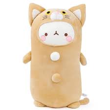 Molang Character Soft Mochi Cat Body Cushion Pillow Plush Toy 55cm 22 Molang Cute Stuffed Animals Cute Plush Kawaii Plushies