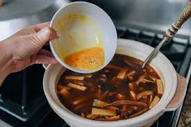 It's 4 oz of chicken or pork, thinly sliced (cooked or raw, optional). Vegetarian Hot Sour Soup Easy Recipe The Woks Of Life