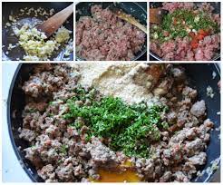 Mélanger la viande avec les légumes cuits et le riz. Recette De Farce De Viandes Petits Plats Entre Amis