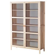 Ikea Bjorksnas Glass Door Cabinet With 2 Doors Solid Wood Is A Durable Natural Material 1 Station Display Cabinets Ikea Diy Furniture Plans Ikea Solid Wood