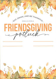 Thanksgiving template free creative images. Free Thanksgiving Potluck Invitation Templates Download Hundreds Free Printable Birthday Invitation Templates