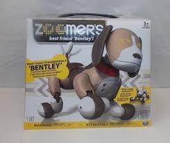 Zoomer Bentley Tan Brown Robotic Dog Toy Electronic Interactive Robot Spinmaster Interactive Puppy Dogs And Kids Pet Toys