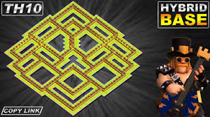 Maka dari itu saya akan membagikan susunan base coc th 9 terkuat di tahun 2020. New Best Th10 Base 2020 Th10 Hybrid Base With Copy Link Clash Of Clans Youtube