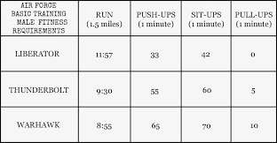 Aunie Sauce Air Force Bmt Fitness Standards